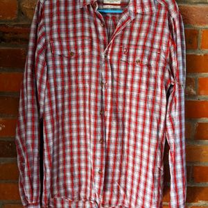 Men shirt long sleeve fjall raven, medium,red